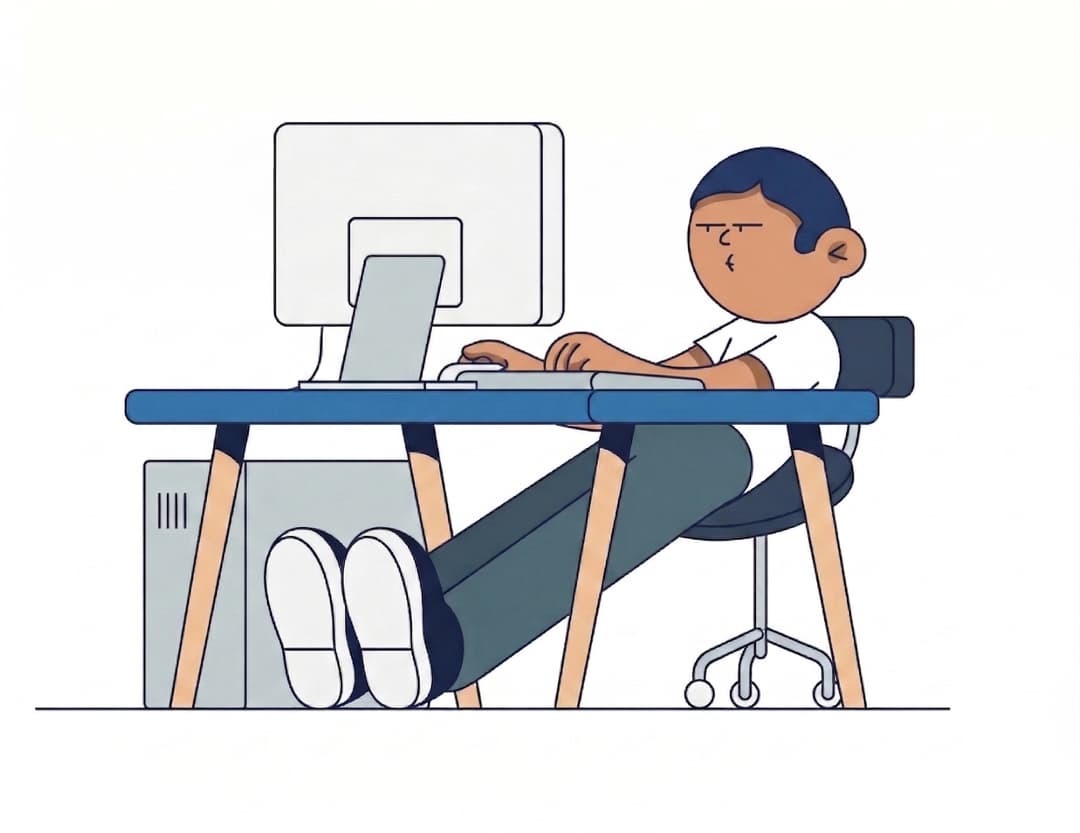 Studente SSM al computer